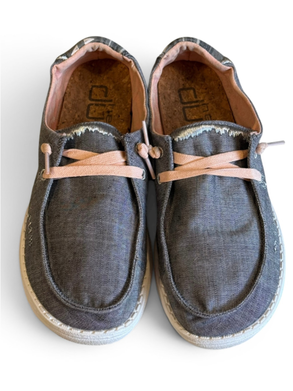 Hey Dude Wendy Boho Grey Slip On Shoes Women’s Size 7 Casual Comfort Lightweight - Picture 8 of 10